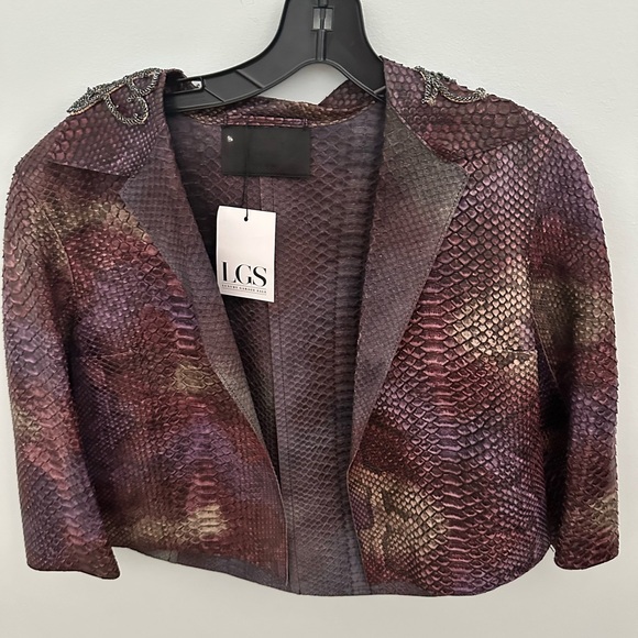 Prada Women's Purple Snake Print Blazer - Picture 1 of 4
